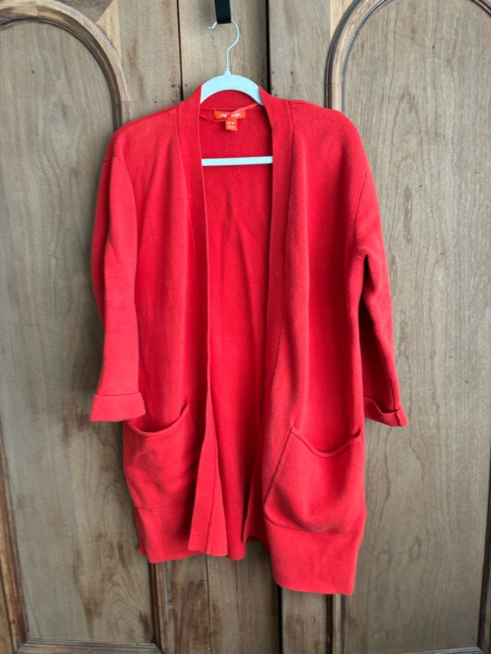 Joe Fresh Red Open-Front Women’s Coatigan